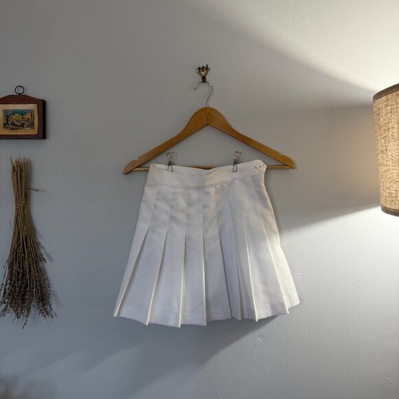 BUNDLE American Apparel TWO Pleated Mini Skirt Tennis Skirt 0/XS - Picture 3 of 7